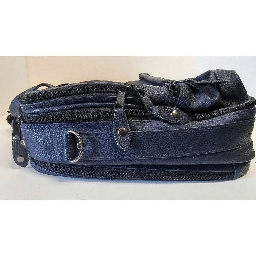 Vintage‎ Carnival Cruise TRIUMPH Inaugural Season 2000 Navy Faux Lthr Laptop Bag